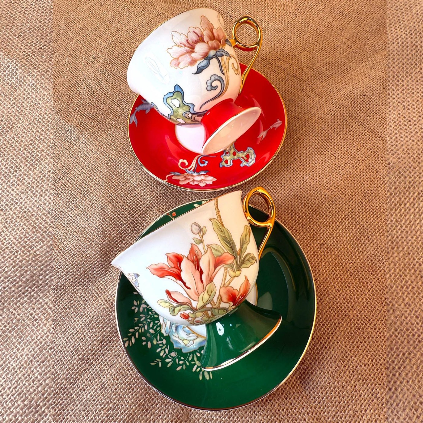 Italian Gold Plated Tea & Salep Set