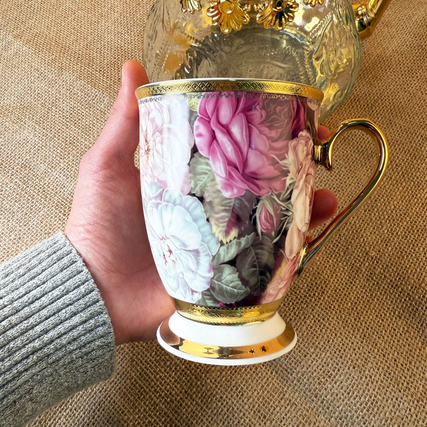 Roza Gold Plated Cup 350ml