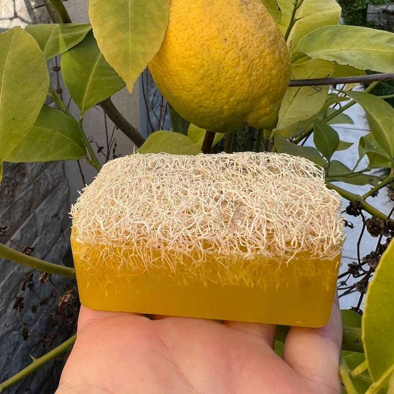 Doğal Lifli Limonlu Sabun